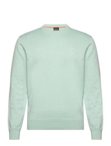 Kanovano Tops Knitwear Round Necks Blue BOSS