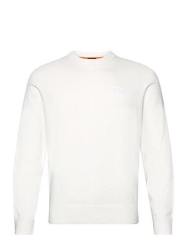 Kanovano Tops Knitwear Round Necks White BOSS