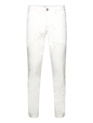 Slh175-Slim New Miles Flex Pant Noos Bottoms Trousers Chinos White Sel...