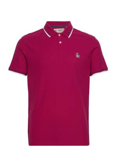 Tipped Polo Org Piq Tops Polos Short-sleeved Red Original Penguin