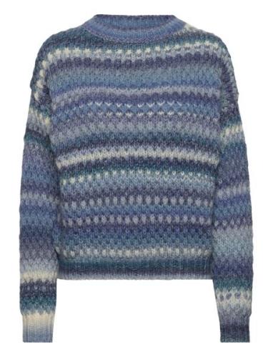 Gio Sweater Tops Knitwear Jumpers Blue Noella