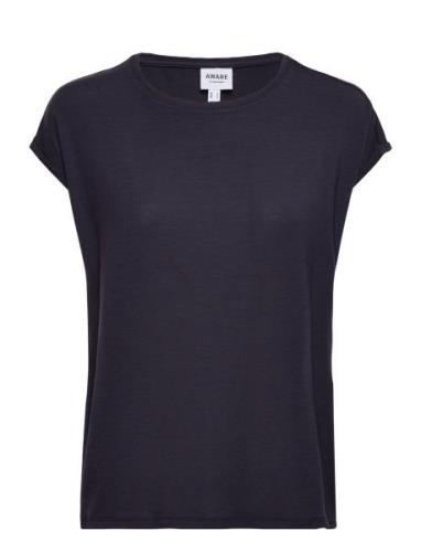 Vmava Plain Ss Top Ga Jrs Noos Tops T-shirts & Tops Short-sleeved Navy...