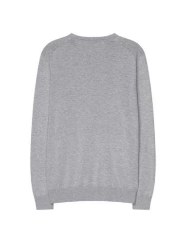 H-Pullover 1/1 Arm Tops Knitwear Round Necks Grey Seidensticker