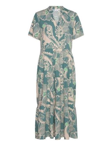 Edasz Ss Maxi Dress Polvipituinen Mekko Green Saint Tropez