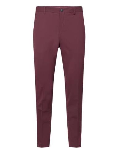 Slhslim-Liam Trs Flex B Bottoms Trousers Formal Burgundy Selected Homm...