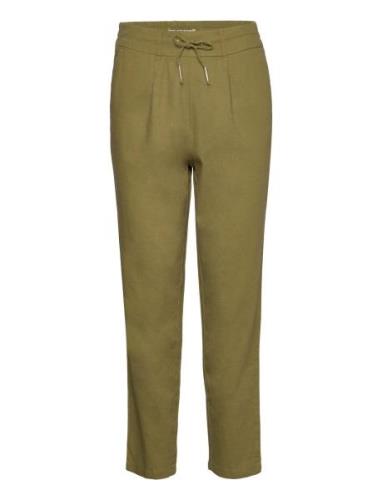 Onlcaro-Poptrash Easy Linen Bl Cc Pnt Bottoms Trousers Straight Leg Kh...