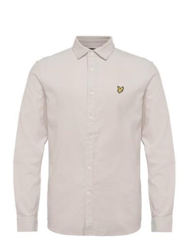 Needle Cord Shirt Tops Shirts Casual Cream Lyle & Scott