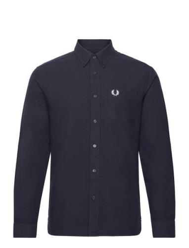 Oxford Shirt Tops Shirts Casual Navy Fred Perry