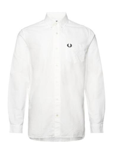 Oxford Shirt Tops Shirts Casual White Fred Perry