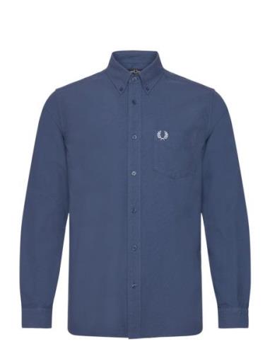 Oxford Shirt Tops Shirts Casual Blue Fred Perry