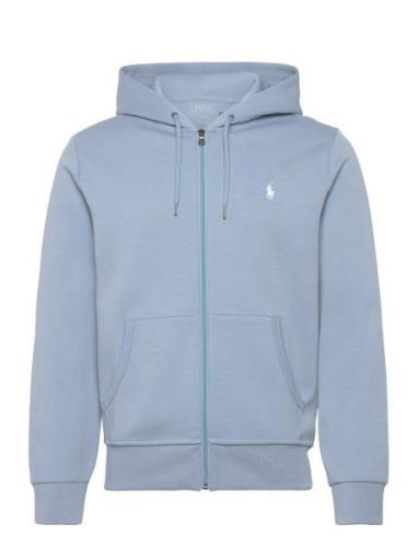 Double-Knit Full-Zip Hoodie Tops Sweat-shirts & Hoodies Hoodies Blue P...