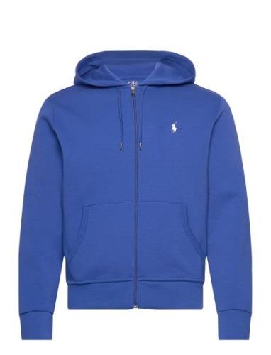 Double-Knit Full-Zip Hoodie Tops Sweat-shirts & Hoodies Hoodies Blue P...