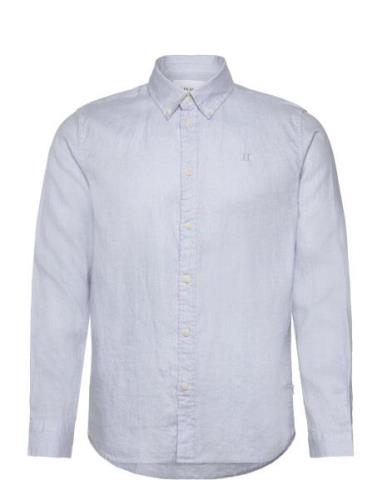 Kristian Linen B.d. Shirt Tops Shirts Casual Blue Les Deux