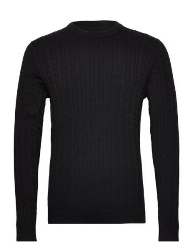 Jjcarlson Knit Crew Neck Tops Knitwear Round Necks Black Jack & J S