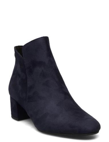 Women Boots Shoes Boots Ankle Boots Ankle Boots With Heel Navy Tamaris