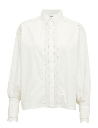 Kuellakb Shirt Tops Shirts Long-sleeved White Karen By Simonsen