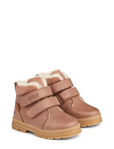 Winterboot Dry Tex Talvikengät Tarroilla Pink Wheat