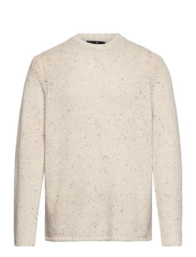 Mozart Sweater Tops Knitwear Round Necks Cream Urban Pi Ers