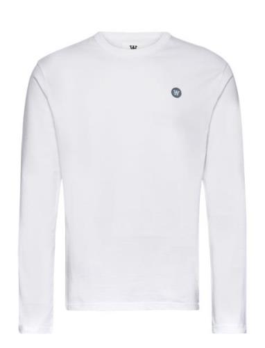 Mel Longsleeve Tops T-shirts Long-sleeved White Double A By Wood Wood