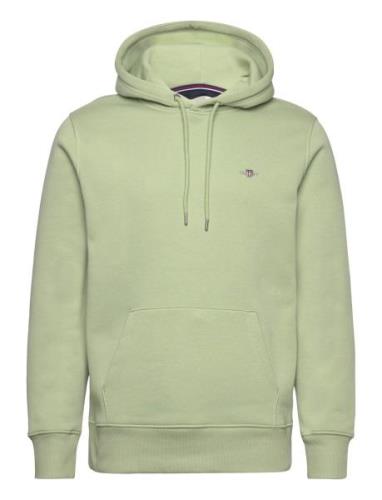 Reg Shield Hoodie Tops Sweat-shirts & Hoodies Hoodies Green GANT