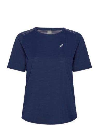 Road Ss Top Sport T-shirts & Tops Short-sleeved Navy Asics