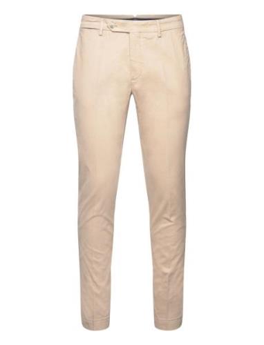 C Chino Kensington Bottoms Trousers Chinos Cream Hackett London