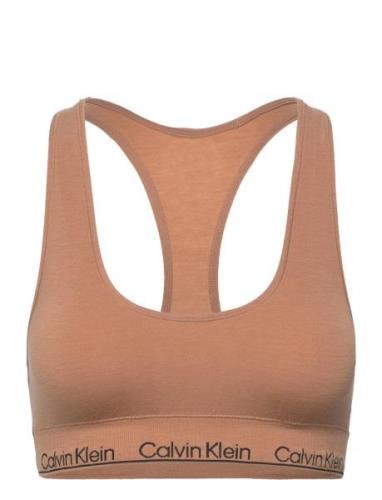 Unlined Bralette Lingerie Bras & Tops Soft Bras Bralette Brown Calvin ...