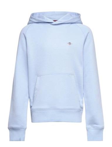 Shield Hoodie Tops Sweat-shirts & Hoodies Hoodies Blue GANT