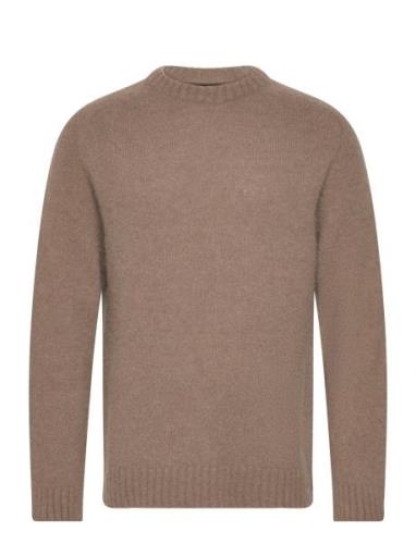 Alpaca Mateo Knit Tops Knitwear Jumpers Brown Mads Nørgaard