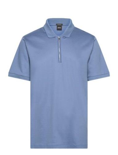 Polston 11 Tops Polos Short-sleeved Blue BOSS