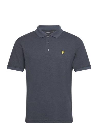 Marl Polo Shirt Tops Polos Short-sleeved Navy Lyle & Scott