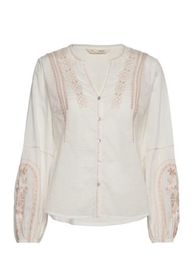 Brandie Blouse Tops Blouses Long-sleeved White ODD MOLLY