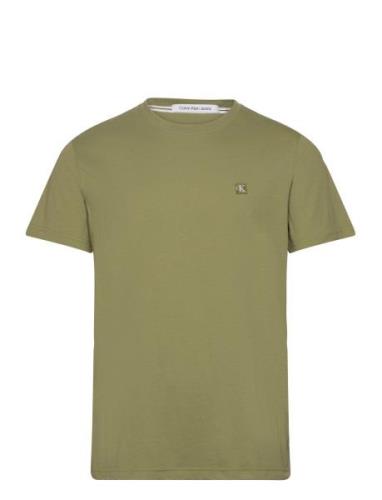 Ck Embro Badge Tee Tops T-shirts Short-sleeved Green Calvin Klein Jean...