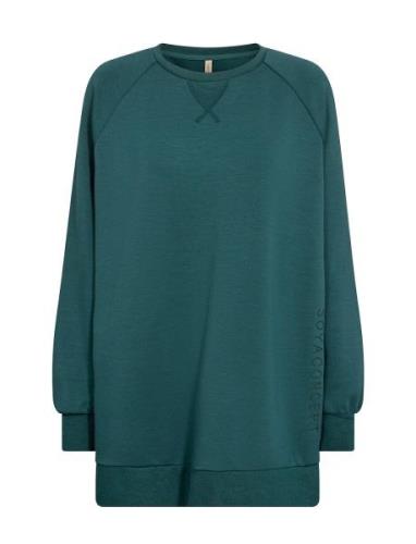 Sc-Banu Tops Sweat-shirts & Hoodies Sweat-shirts Green Soyaconcept