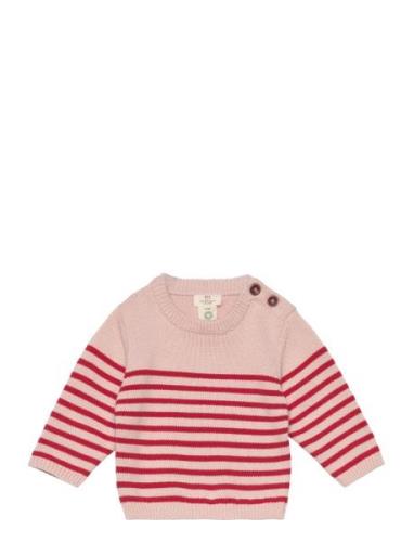 Knitted Striped Sailor Jumper Tops Knitwear Pullovers Red Copenhagen C...