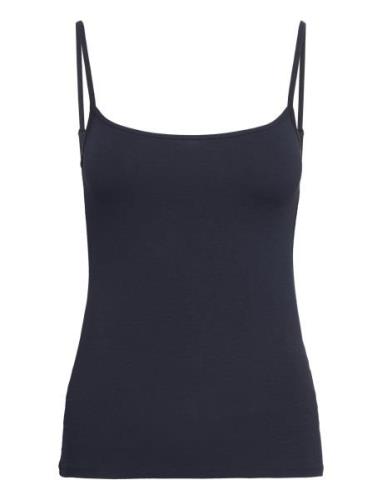 T-Shirts Tops T-shirts & Tops Sleeveless Navy Esprit Casual