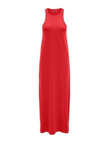 Onlmay Life S/L Long Dress Box Jrs Maksimekko Juhlamekko Red ONLY