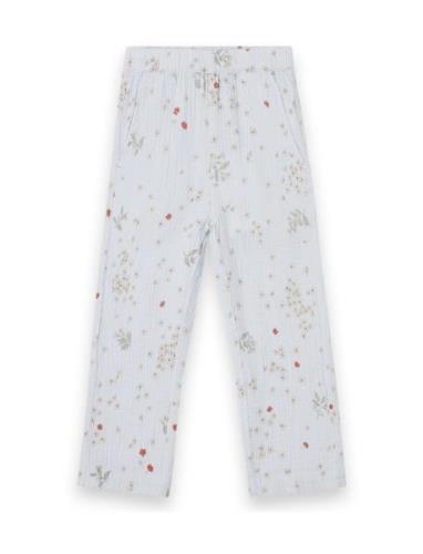 Muslin Summer Trousers Bottoms Trousers Blue Garbo&Friends