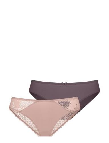 Amora-2Pp Brief Alushousut Brief Tangat Beige Dorina