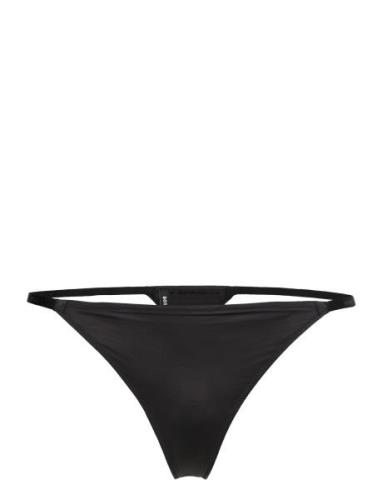 Thong Satin Stringit Alusvaatteet Black BOSS