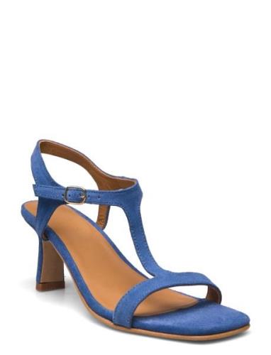 Sandals - Block Heels Korolliset Sandaalit Blue ANGULUS