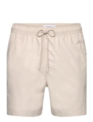 Medium Drawstring Uimashortsit Beige Calvin Klein