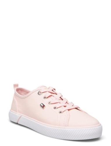 Vulc Canvas Sneaker Matalavartiset Sneakerit Tennarit Pink Tommy Hilfi...