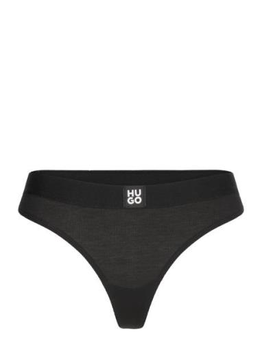 Thong Rib Stringit Alusvaatteet Black HUGO