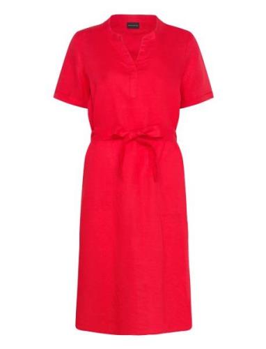 Casual Dress Polvipituinen Mekko Red Brandtex