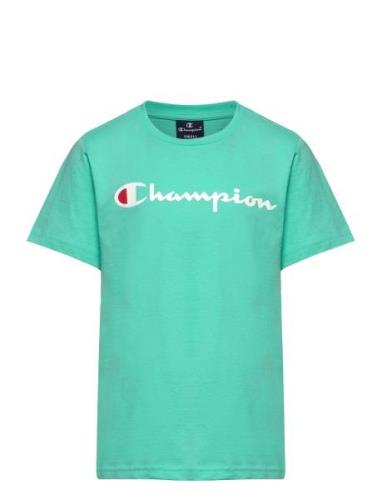 Crewneck T-Shirt Sport T-shirts Short-sleeved Green Champion