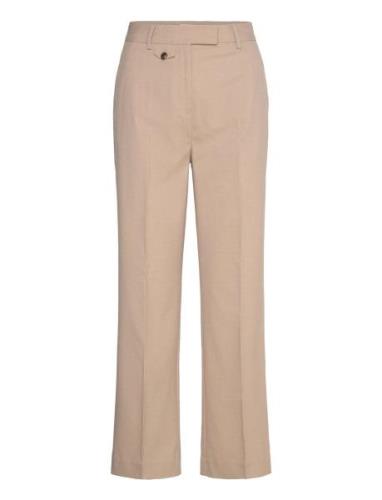 Bs Dagmar Pants Bottoms Trousers Wide Leg Beige Bruun & Stengade