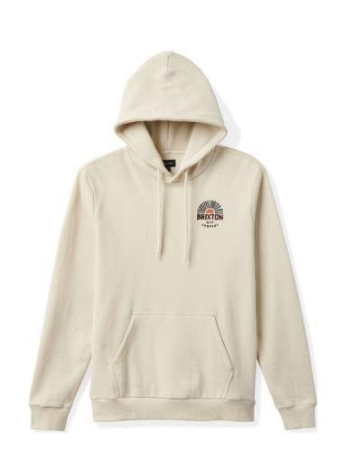 Rising Sun Hood Tops Sweat-shirts & Hoodies Hoodies Cream Brixton