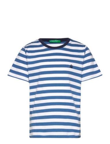 T-Shirt Tops T-shirts Short-sleeved Blue United Colors Of Benetton