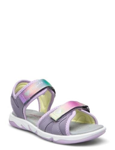 Pebbles Shoes Summer Shoes Sandals Purple Superfit